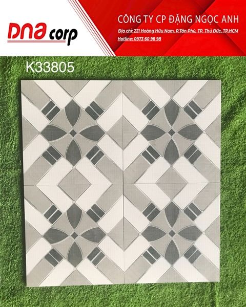  30x30 K33805 Đá Lát phòng tắm, ngoài trời 195k/Thùng 11V 