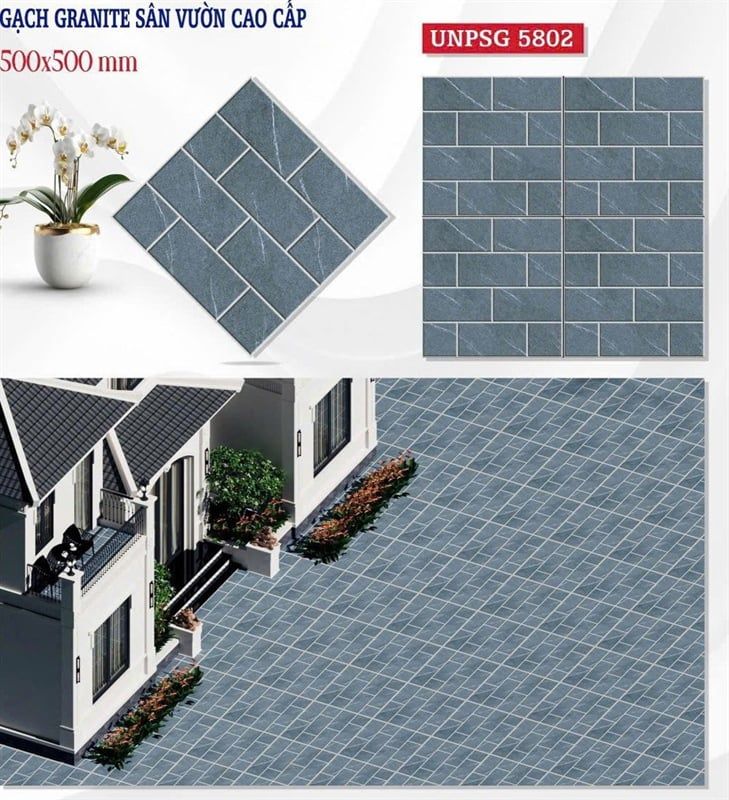  50*50 UNPSG 5802 Gạch đá mờ (6v/th/1,5m) 