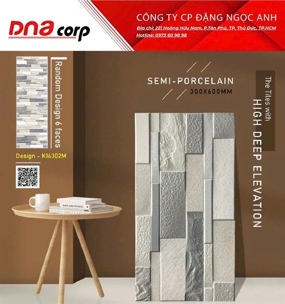  K16302M 30*60 TRANG TRÍ th5v/0.9met ấn độ 