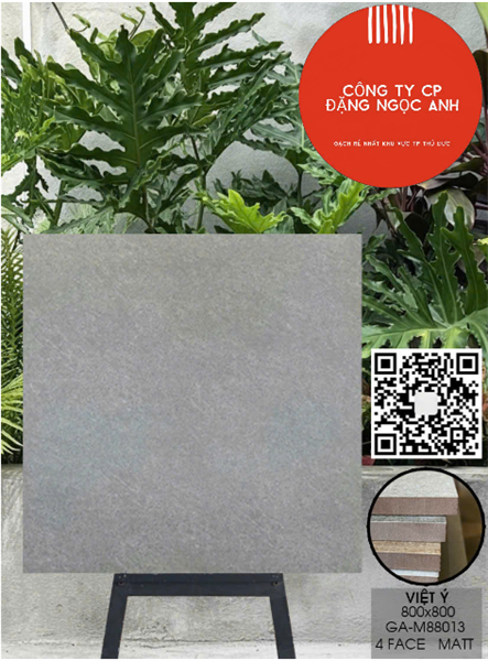  80*80 M88012 gạch lát nền đá mờ Việt ý ( 3v/thùng/1.92m) 