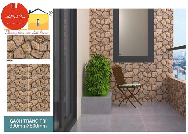  30*60 KT3604 Gạch trang trí đá DACERA (8v/th/1.44 mét) 