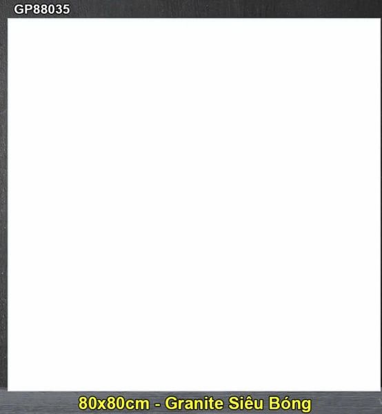  80*80 Gp88035 Gạch đá bóng kiếng siêu trắng TAICERA (3V/TH/1.92M) 