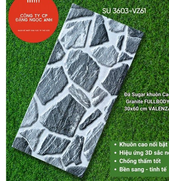  30*60 SU3603 -VZ61 Gạch đá trang trí ( 8 viên/thùng= 1.44m) 