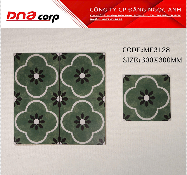  30*30 MF318 Gạch lát nền đá TQ (11v/th/0.99 mét) 