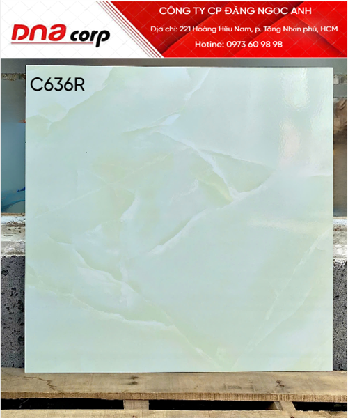  60*60 C636R Gạch lát nền Men bóng ý mỹ (4v/th/1.44m) 