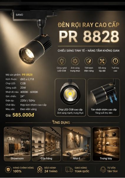  pr8828v 20w đèn rọi(đã giảm) 