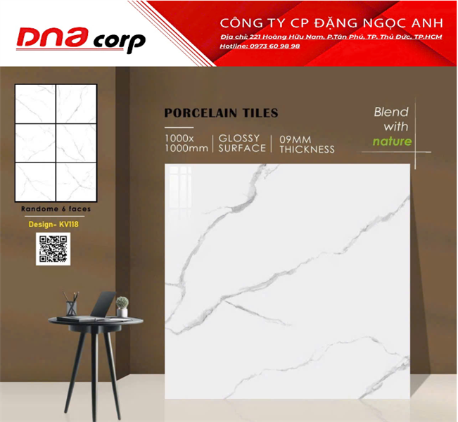 100x100 KV118 Gạch Ấn Độ 