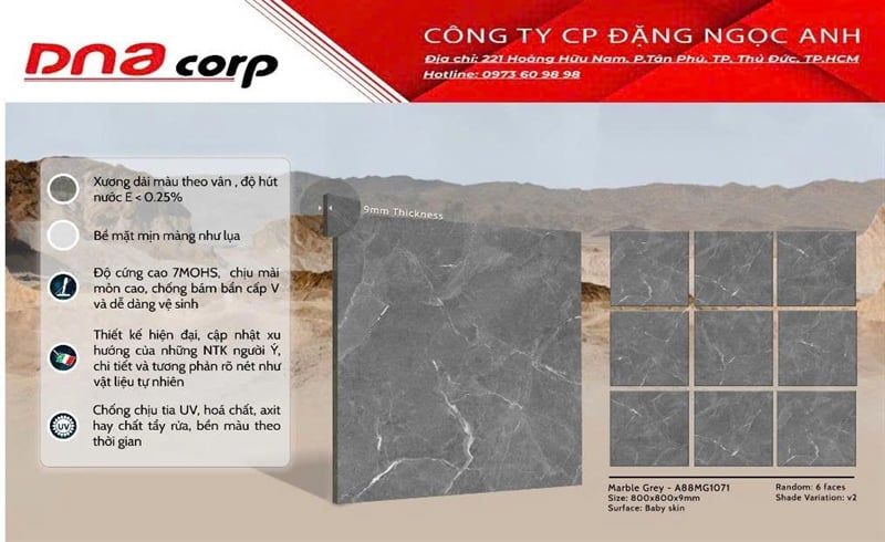  80x80 opodio th/3v/1,92m a88mg1071 mờ 