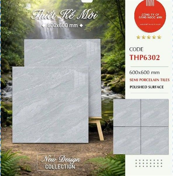  60*60 THP6302 Gạch lát nền đá bóng kính Pancera (5v/1.8m/th) 