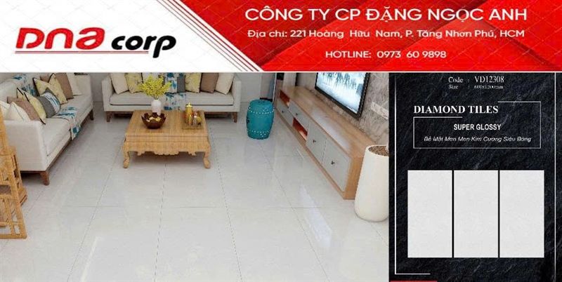 60*120 VD 12308 Gạch lát nền khổ lớn đá bóng (2/th/1.44) 
