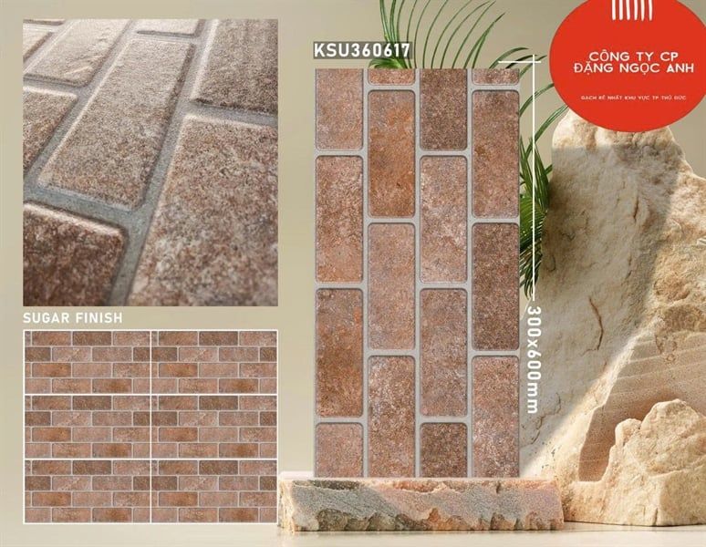  30*60 KSU 360317 Gạch đá trang trí ( 8 viên/thùng= 1.44m) 