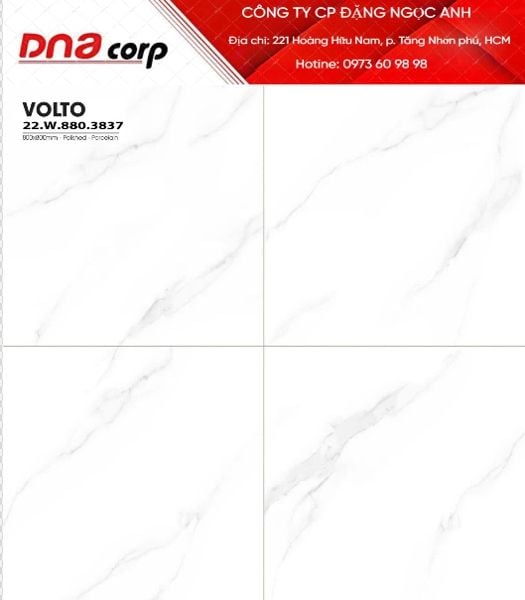  80*80 3837 Gạch lát nền đá bóng (3v/th/1.92m) 