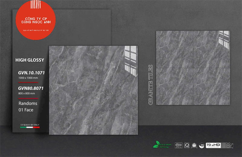  100*100 GVN10.1071 Gạch trắng trơn khổ lớn 
