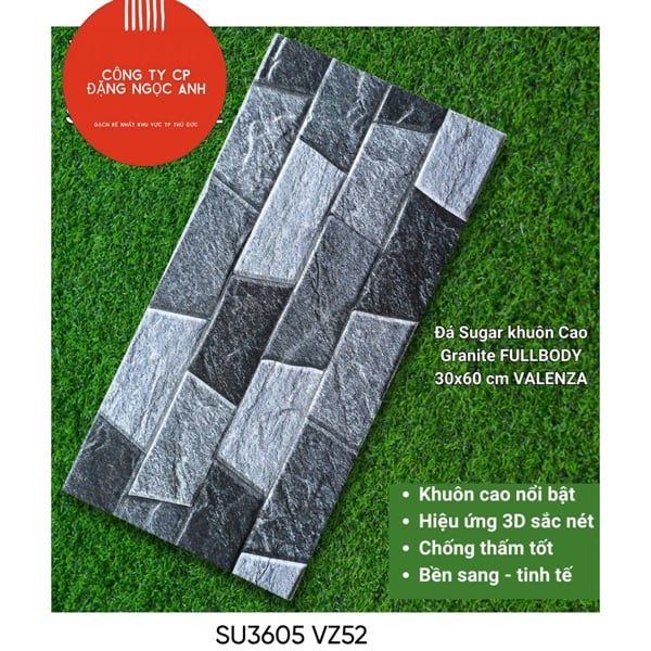  30*60 SU3605 -VZ52 Gạch đá trang trí ( 8 viên/thùng= 1.44m) 