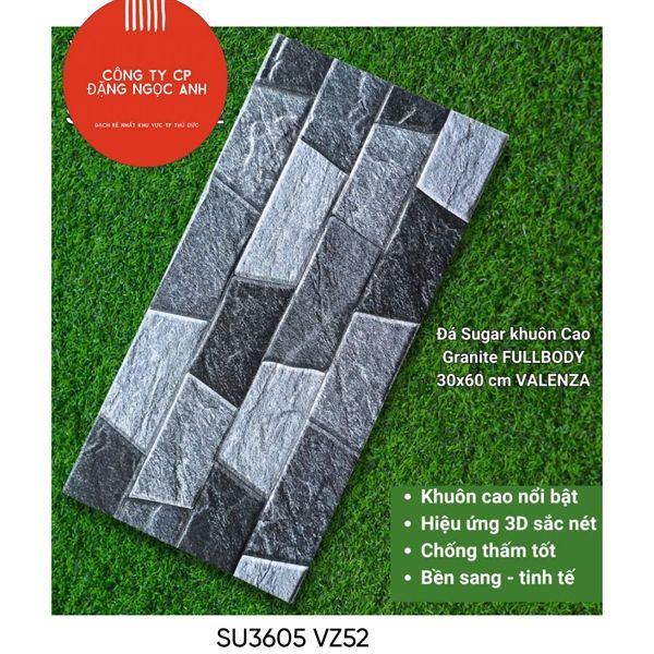  30*60 SU3605 -VZ52 Gạch đá trang trí ( 8 viên/thùng= 1.44m) 