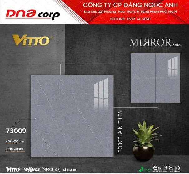  60*60 73009 gạch lát nền đá bóng kính Vitto (4v/th/1.44met) 