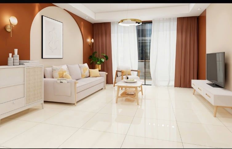  100*100 SNT10012 Gạch lát nền (2v/th) loại 1 tông vàng nhạt 