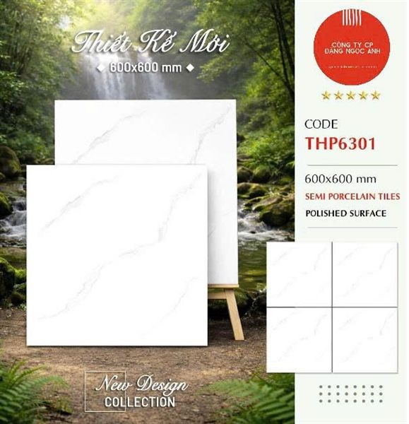  60*60 THP6301 Gạch lát nền đá bóng kính Pancera (5v/1.8m/th) 