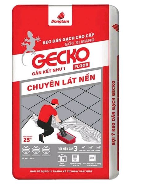  KEO DÁN GẠCH CHUYÊN lát nền ĐỒNG TÂM 25KG GECKO 