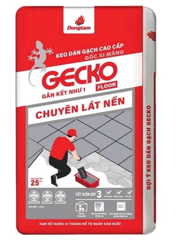  KEO DÁN GẠCH CHUYÊN lát nền ĐỒNG TÂM 25KG GECKO 