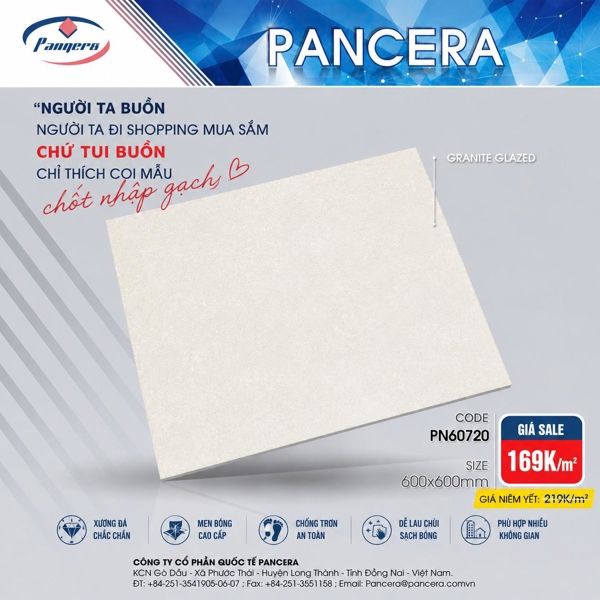  pn60720 đá 60*60 sà cừ trắng loại A th5v/1.8m pancera 