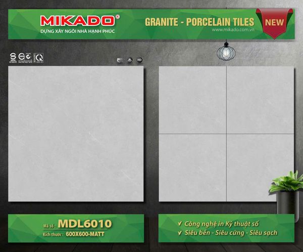  đá mờ 60X60 mkd MDL6010 A2 th5v/1.8m 