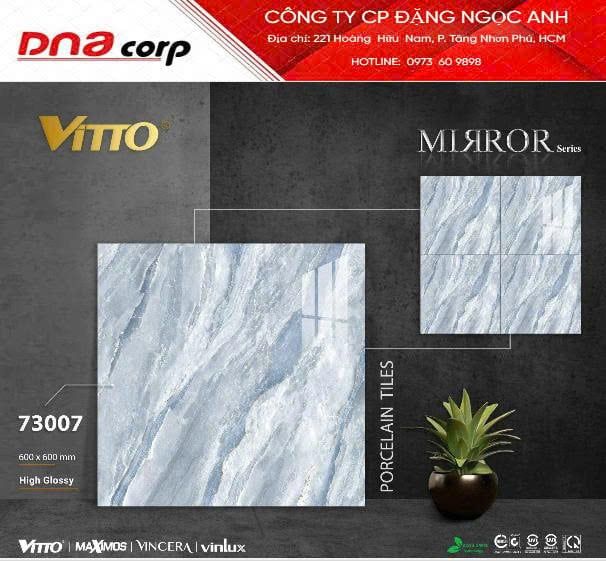  60*60 73007 gạch lát nền đá bóng kính Vitto (4v/th/1.44met) 