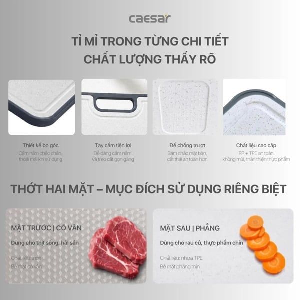  ksf103 thớt inox • KT: 360×260×20mm caser 