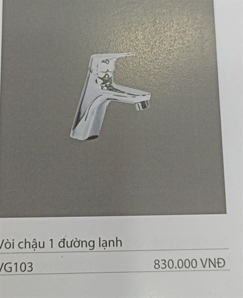  VÒI CHẬU LẠNH VG103 viglacera 