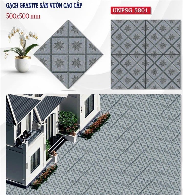  50*50 UNPSG 5801 Gạch đá mờ (6v/th/1,5m) 