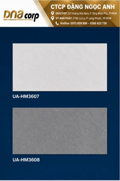  30*60 UA HM3608 gạch ốp lát đá BS màu Đậm viglacera (8v/th/1,44m) 
