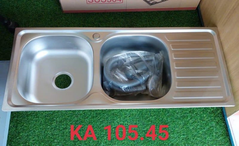  Chậu chén 2 hộc 1 cánh 10545 201 kasuka ( giá đã giảm) 