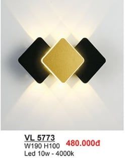  Đèn vách Sano VL 5773 W190*H100 Led 10W 