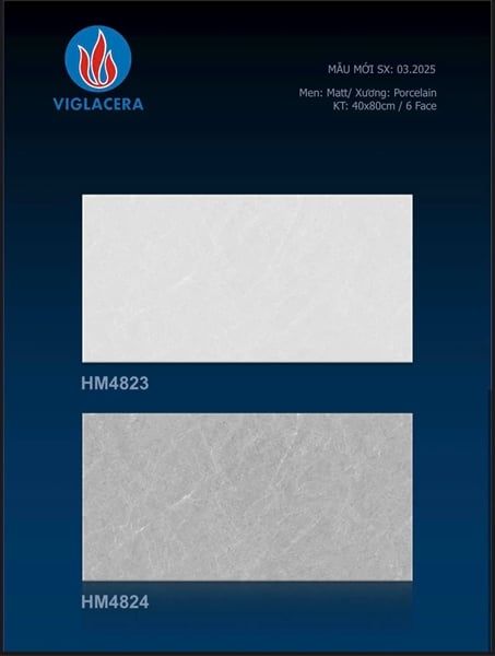  nhạt 40*80 HM4823 Đá Mờ Viglacera th6v/1.92m 