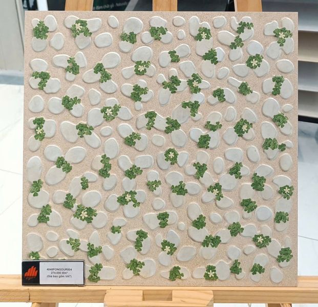  40*40 PONGOUR004 Gạch lát nền đá Đồng TâM (6V/TH/0.96M) 