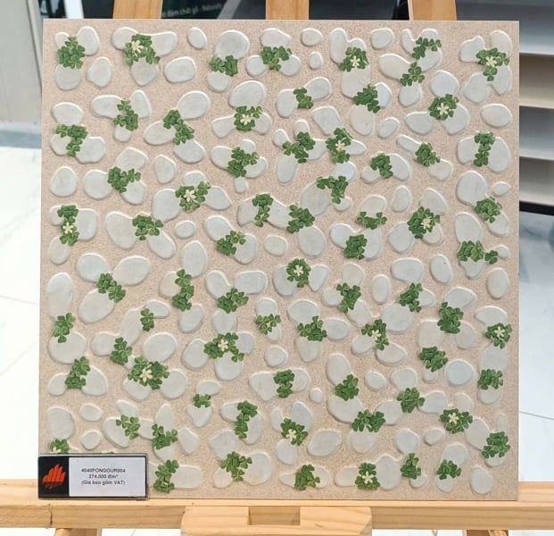  40*40 PONGOUR004 Gạch lát nền đá Đồng TâM (6V/TH/0.96M) 