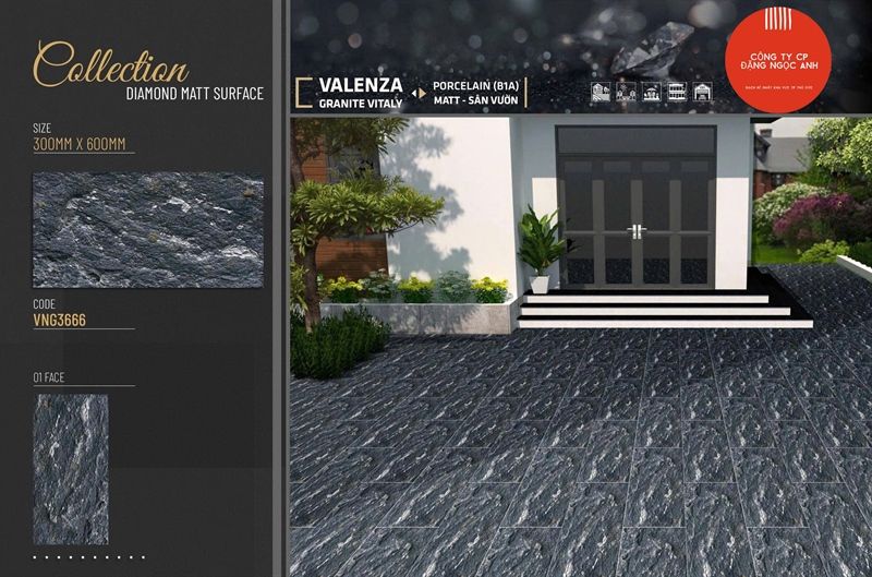  30x60 VNG3666 Gạch Sân Vườn VALENZA 