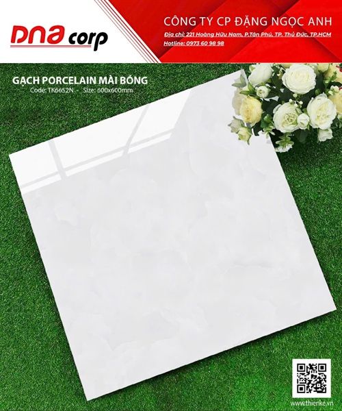  60x60 TK6652N Gạch Porcelain Mài Bóng 