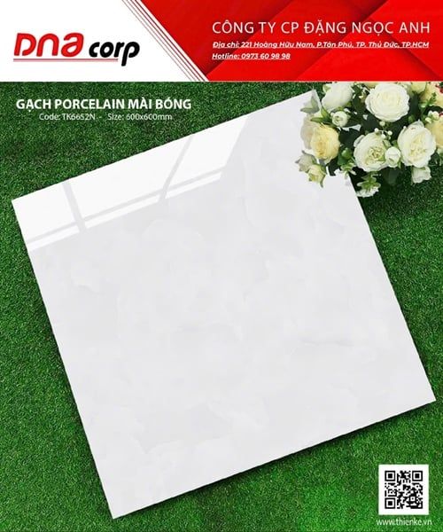  60x60 TK6652N Gạch Porcelain Mài Bóng 