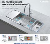  Chậu rửa chén inox 1 hộc KSH01H075SX KT: 750 × 460 × 220 mm( giá đã giảm) 