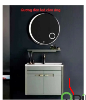  bàn đá xanh ngọc lavabo tủ + gương led LK2139 OD( GIÁ ĐÃ GIẢM) 