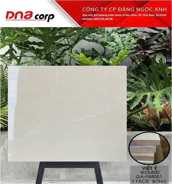  80*80 GA-P88050 Gạch lát nền đá bóng kính Viêt Ý (3V/TH/1.92M) 