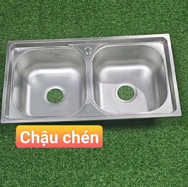  chậu chén dập 2 HỘC tp7843 hàng thường 201(đã giảm từ cuốn cary0 