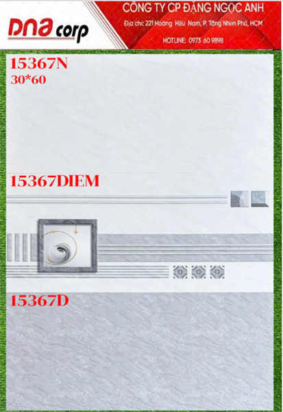 30*60 15367D Gạch ốp tường men Viên đậm prime (1.8m/10v/th) 