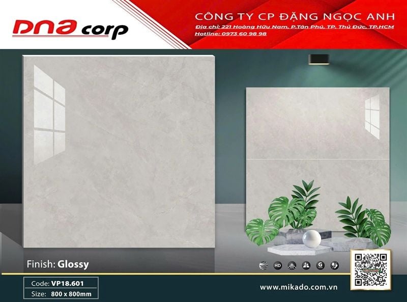  80*80 VP18.601 Gạch ốp lát đá bóng kính Mikado (3v/thùng=1.92 m) 