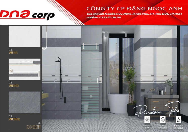  30*60 VNGM3063 Gạch ốp tường đá mờ Nhạt Valenza (8v/th/1,44 m) 