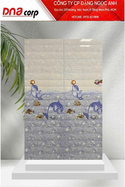  30*60 5025H1 Gạch ốp lát men bóng Ấn Độ Viên Điểm (1.44m/8v/th) 