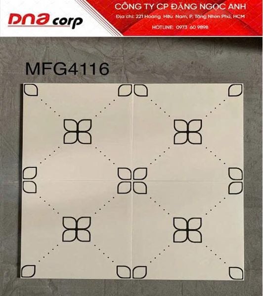  40*40 MFG4116 Gạch lát nền đá bông mờ (6v/th/0.96m) 