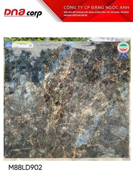  80*80 M88LD 902 Gạch lát nền nhà đá bóng kính apodio (3vien/thùng/1.92m) 