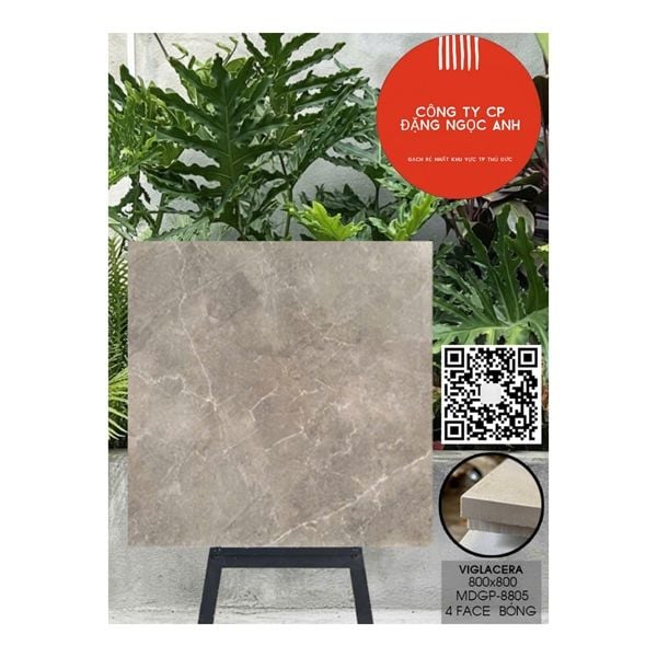  80*80 GP 8805 Gạch lát nền đá bóng kính Viglacera (3/th/1.92m) 